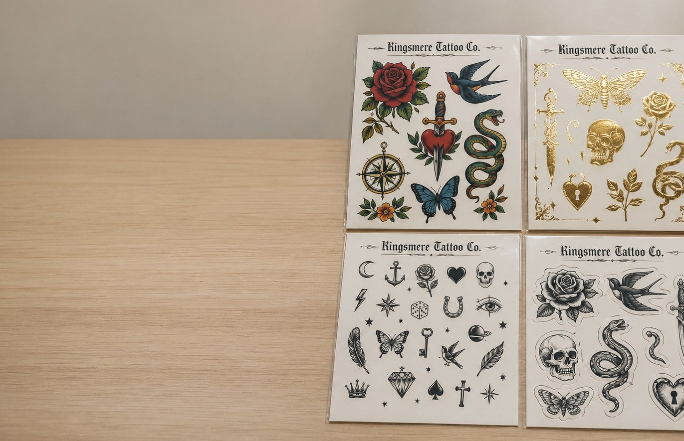 Custom printed temporary tattoos with logo