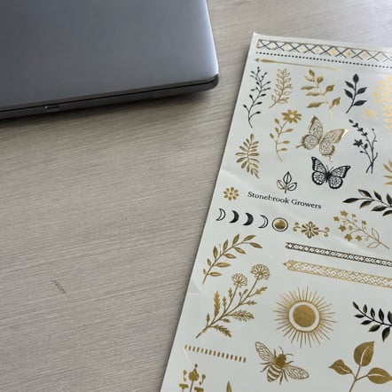Custom temporary tattoos for small business